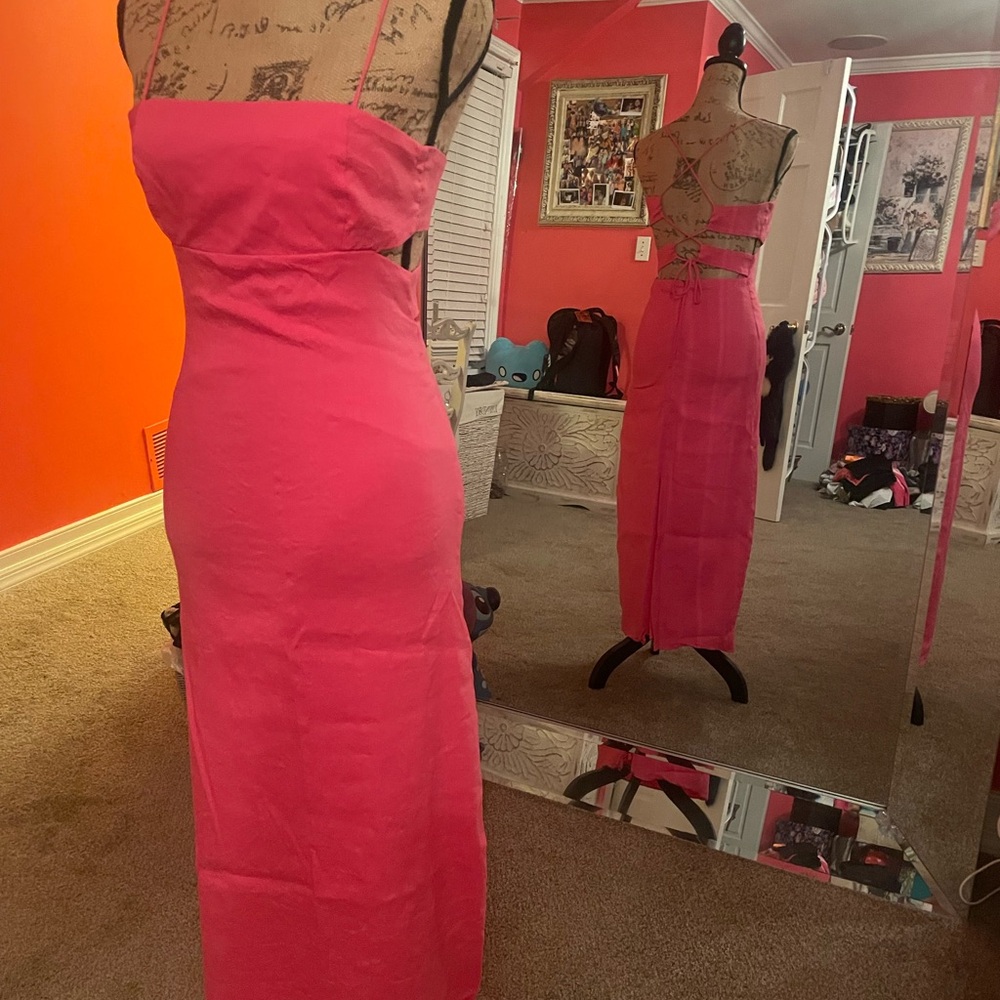 nwt zara mid length dress